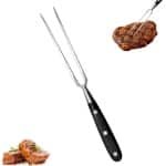 Wafelvork - Vleesvork - Rvs - Marshmallow Spiezen - Serveervork - 30 Cm - Wafelijzer Accessoire - Wafelmaker Accessoire - Trancheervork - Wafel Vork - Keukengerei - Kookgerei - Met Hittebestendige Greep - Voor Grill Keuken Kalkoen Braden Diner