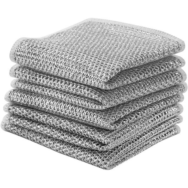 10-delige Herbruikbare Draad Vaatdoeken - Niet-krassende Schuursponsjes - Keuken Accessoire voor Afwassen - Set van 10 stuks