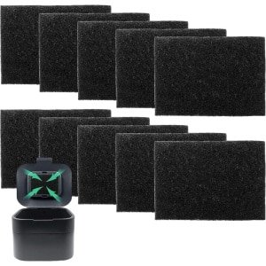 10 stuks biologische afvalemmer keuken koolfilter - actieve koolfilter mat voor Joseph Joseph vuilnisemmer - biologische vuilnisemmer accessoires - compostemmer keukenaccessoires