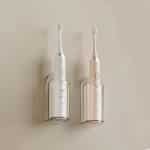 2 stuks tandenborstelhouder, elektrische tandenborstel, zelfklevende tandenborstelhouder aan de muur, doorzichtige tandenborstelhouder, voor aan de muur om op te hangen, badkamer, keuken