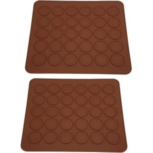 2Pcs Macaron Bakmat - 30 Holes - Silicone Bakmat - Non Stick Oven Bakplaat - Mallen - Keuken Bakgereedschap Accessoire voor Macaron Cupcake Dessert
