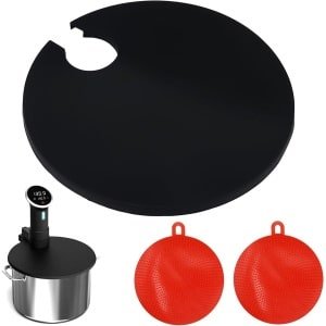 3 Stuks Siliconen Deksel Set 28 cm - Sous Vide Accessoires - Vaatwasbestendig - Keuken Gadgets