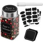 32-delige Herbruikbare Keukenlabels met Pen - Zelfklevende Krijtbordstickers zonder Lijm - Waterdicht & Herschrijfbaar - Voor Kruiden, Kaas, Bakjes en Meer - Keuken Accessoires