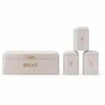 4-delig Keuken Accessoires Set met Brooddoos en Opbergcontainers