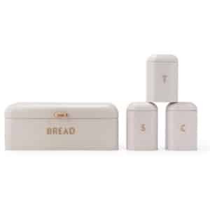 4-delig Keuken Accessoires Set met Brooddoos en Opbergcontainers