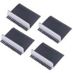 4Pcs Zwarte Aanrecht Zuigmond Reiniger - Keuken Accessoires voor Groente en Fruit