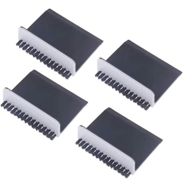 4Pcs Zwarte Aanrecht Zuigmond Reiniger - Keuken Accessoires voor Groente en Fruit