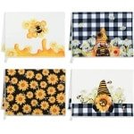 4pcs Keukenhanddoeken 40x60cm - Theedoeken voor Keuken - Zacht Absorberend Sneldrogend Bar Handdoeken voor Thuis Pub Accessoires (Honeybee)