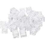 Allecto Plus - Helder Kunststof Ijsklontjes (100 Stuks) - Decoratie voor Huis, Huwelijk en Keuken - Fotografie Accessoires - 19 mm Acryl Ijs Steentjes