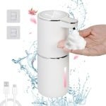 Automatische elektrische zeepdispenser met sensor - Wandbevestiging, 380 ml, oplaadbaar voor keuken en badkamer