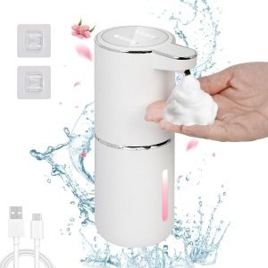 Automatische elektrische zeepdispenser met sensor - Wandbevestiging, 380 ml, oplaadbaar voor keuken en badkamer