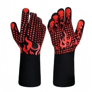 BBQ Handschoenen -Ovenwanten- BBQ accessoires-Antislip siliconen -Hittebestendig - Geschikt voor keuken, koken, bakken, lassen, snijden Waterdicht, brandwerend-Een paar