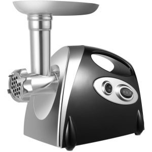 Bibeenah Vleesmolen - Multifunctionele Elektrische Vleesmaler 800W - RVS Messen - Gehaktmolen voor Keuken - Pastavuller & Worstmaker - Zwart