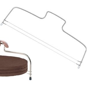 CSGoods - Taartuitsteker voor cake en brood - Handmatige RVS Cutter - Dubbele lijn - Keuken accessoire