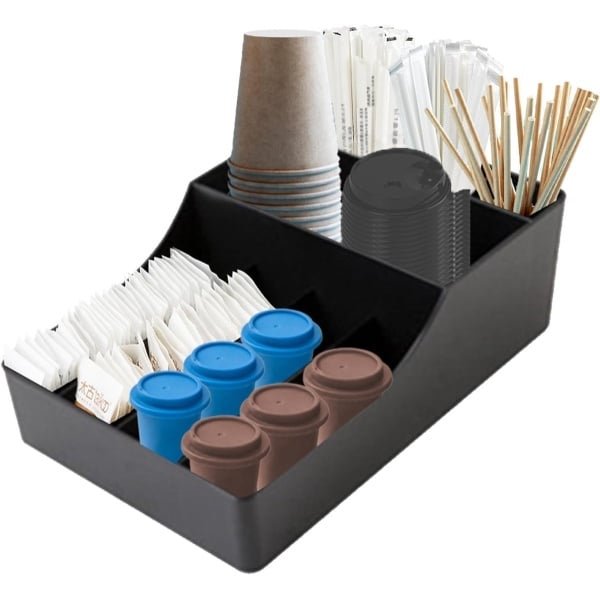 Coffee Dispenser Organizer - Koffie Accessoires Organizer - Thee Zakjes Dozen voor Thee Zakjes - Keuken Opslag en Organisatie - Opslagdoos - Koffie Specerijen Tray voor Thuis en Kantoor