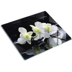 Decoratieve Snijplank van Geharde Glas - 60x52 cm - Veelzijdige Keuken Accessoire