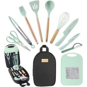 Draagbare Camping Kookgerei Set - Silicone Keuken Accessoires voor Buiten Koken