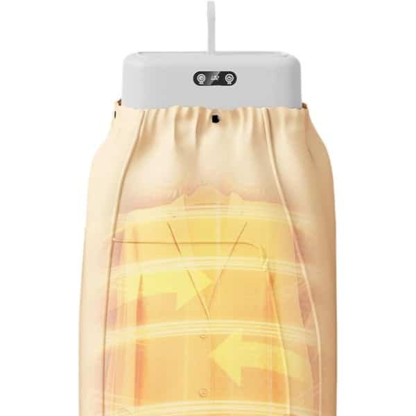 Draagbare Droger | Draagbare Elektrische Kledingdroger,Drogen Met Stofdichte Hoes Opvouwbare Machine Twee Temperatuurregelingen Timer Voor Terras Keuken Binnen Badkamer Wasruimte Buiten Balkon Kampere