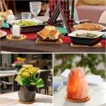 EGoods - Bamboe Onderzetters Set van 4 - Hittebestendig - Keuken Accessoires - Non-slip - Natuurlijk Hout - Geschikt voor Theepotten, Kommen en Servies