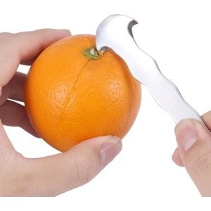 EGoods - Sinaasappelschiller van Roestvrij Staal voor Citrusvruchten - Fruitgereedschap voor Keuken - Handige Accessoire met Ophangmogelijkheid