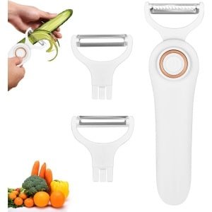 Elektrische Aardappel Schiller - Groente Schiller - Fruit Schiller - 3 in 1 Oplaadbare Draagbare Snel Schiller voor Keuken