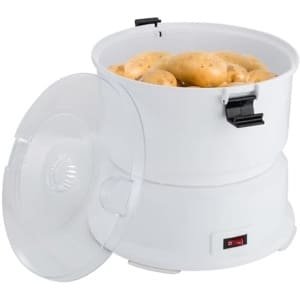 Elektrische Aardappel- en Groenten Schiller met Tafelhouder - 85W, Snelle Peeling en Ondersteuning voor Keuken en Restaurant