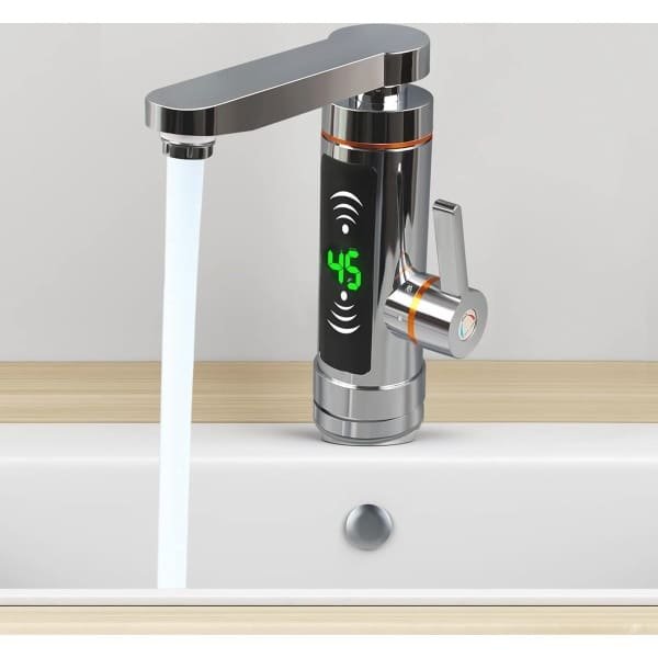 Elektrische Doorstroomboiler met Digitale LED-display en Draaibare Kraan voor Keuken en Badkamer