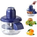 Elektrische Druiven Schiller met 50W Motor - 1300mAh Lithium Batterijen - USB Oplaadbare Schiller voor Thuis en Keuken met 5 Blad Ontwerp - Fruit Schiller voor Druiven en Loquat