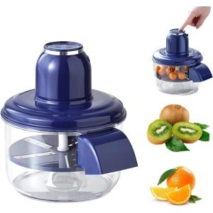 Elektrische Druiven Schiller met 50W Motor - 1300mAh Lithium Batterijen - USB Oplaadbare Schiller voor Thuis en Keuken met 5 Blad Ontwerp - Fruit Schiller voor Druiven en Loquat