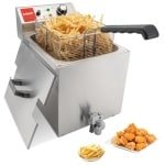 Elektrische Friteuse 13L - Commerciële RVS Frituurpan met 3300W voor Keuken