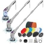 Elektrische Schoonmaakborstel met Interchangeerbare Borstels - Perfect voor Badkamer en Keuken (Grijs)