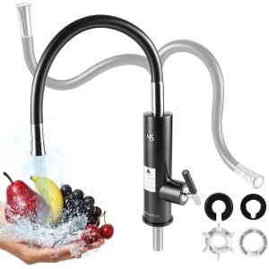 Elektrische Warmwaterkraan met Doorstroomboiler - 3300W voor Keuken, Badkamer en Camping