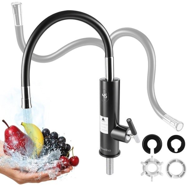 Elektrische Warmwaterkraan met Doorstroomboiler - 3300W voor Keuken, Badkamer en Camping