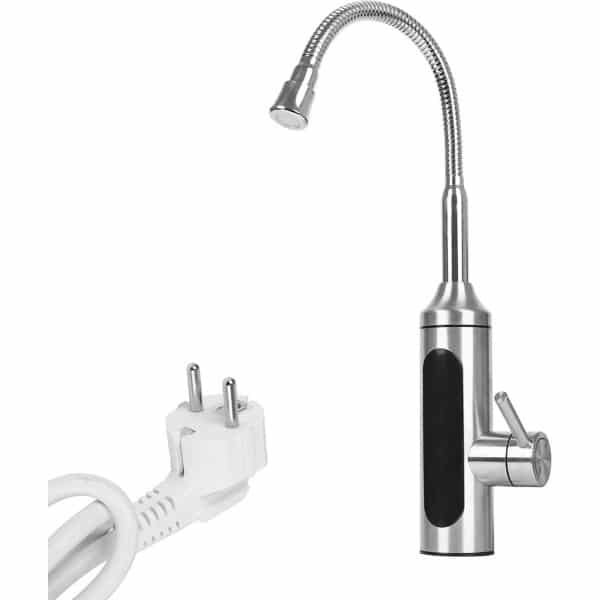 Elektrische kraan met 360 graden draaifunctie en LED-temperatuurweergave voor badkamer en keuken