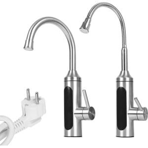 Elektrische warmwaterkraan met digitaal led-display en instelbare temperatuur voor badkamer en keuken