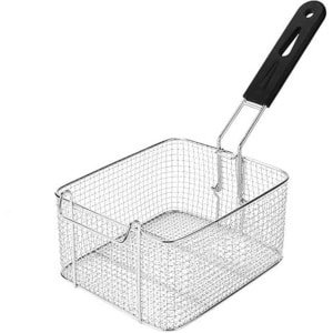 Frituurmand met Lang Handvat, Metalen Gaas, Elektrische Frituurmand voor Gebruik in de Keuken