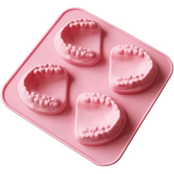 Grappige Ice Cube Tray Tanden Vormige Siliconen Mallen Kunstgebit - Keuken Accessoire voor Feestjes en Cocktails .