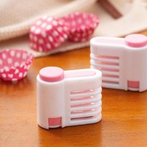 Green Glow - Cake Divider, Cake Leveler, Broodsnijder, Cake Slicer Fixator - Roze Kleurrijke Keuken Gereedschap Accessoire