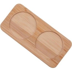 Houten zout- en pepermolen dienblad Bamboe dienblad voor theehouder & rust voor 2 molens Accessoires Keuken Opberghouder Huisdecoratie Ambachten