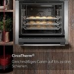 Inbouwoven met CircoTherm en Elektrische Kookplaat Set 60 cm - Zwart - Geschikt voor Keuken