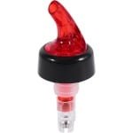 JGS Premium - Doseerstaaf Flessenschenker Kunststof met Conische Tuit en Bal (Rood) - 3 Cl Capaciteit - Cocktail Accessoire Keuken Benodigdheden