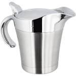 Juskom RVS dubbelwandig geïsoleerd met deksel - ideaal voor jus, vla, room, saus (450 ml) - Keuken accessoire van roestvrij staal