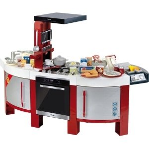 Klein Toys Miele STER keuken - 137x55x95 cm - espressomachine, oven, magnetron, gasfornuis, kraan - incl. bijpassende accessoires, licht- en geluidseffecten - multicolor