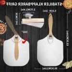 Korte houten snijplank - pizzaschep voor brood - keuken accessoires - schep compatibel met Frono G3 Ferarri Ariete Smeg