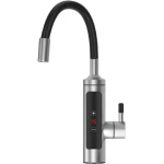 Kraan met doorstroomboiler, 220 V, elektrische onmiddellijke waterkraan, keukenkraan met 360 graden draaibare slang, warmwaterverwarmer, kraan voor keuken en badkamer