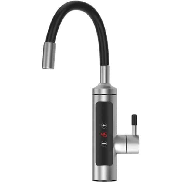 Kraan met doorstroomboiler, 220 V, elektrische onmiddellijke waterkraan, keukenkraan met 360 graden draaibare slang, warmwaterverwarmer, kraan voor keuken en badkamer