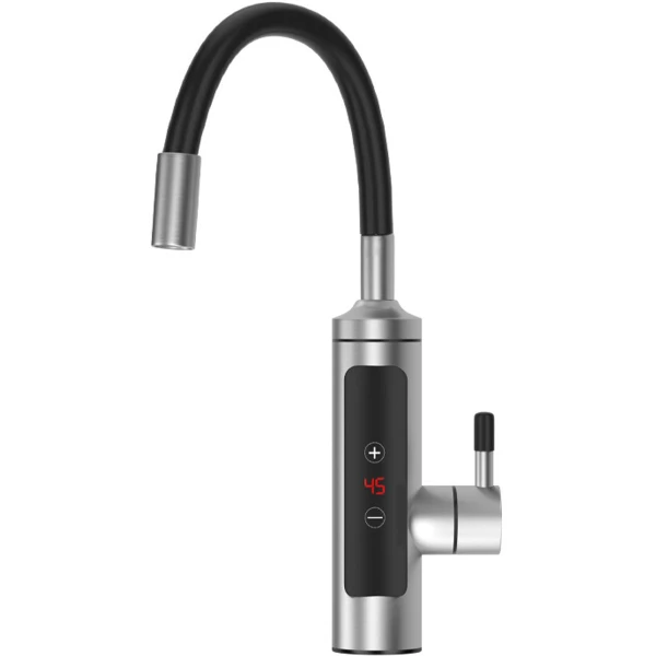 Kraan met doorstroomboiler, 220 V, elektrische onmiddellijke waterkraan, keukenkraan met 360 graden draaibare slang, warmwaterverwarmer, kraan voor keuken en badkamer