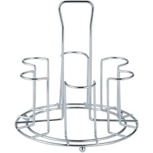 Luvetrex ® Koffiemok Boom Standaard, Vrijstaande Bekerhouder voor Keuken en Koffiebar Accessoires (Zilver)