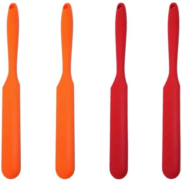 Mmgoqqt Silicone Baking Tools - 4-Stuks Cake Crème Spatels - Non-Stick - Hoge Temperaturen Bestendig (-50°C-250°C) - Keuken Accessoires