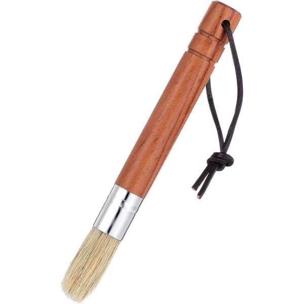 Natuurlijke Borstel Koffiemolen Schoonmaakborstel - Houten Handvat - Espresso Machine Borstel Cleaner Tool voor Barista - Huishoudelijke Keuken Accessoires met Ophanglus